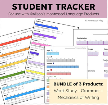 Preview of Bundle of Montessori Student Trackers