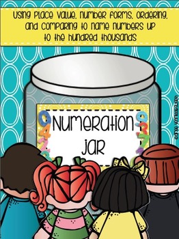 Preview of Bundle of Numeration Jar Up to Hundreds and Hundreds Thousands