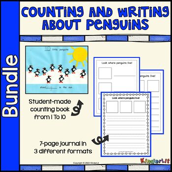 Preview of Bundle of Penguin Counting And Writing Resources
