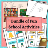 Bundle of School Games Worksheets Games Crafts and Activities