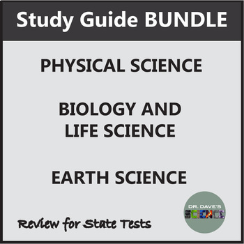 Preview of Bundle of Science Study Guides