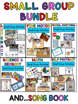 Preview of Bundle of all 7 Small Group Activities/Assessments for Pre-k, Preschool