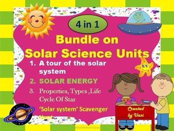 Preview of Bundle of Solar Units: Solar system/Solar scavenger hunt/Solar energy/The stars