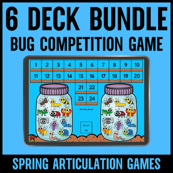 Preview of Bundle of Spring Articulation Insect Race Games #May24HalfOffSpeech