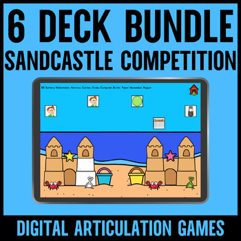 Preview of Bundle of Summer Articulation Sandcastle Games