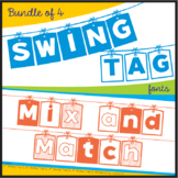 Bundle of 4 Swing Tag Fonts - Mix and Match