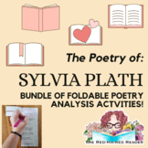 Bundle of Sylvia Plath foldable poetry analysis activities