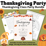 Bundle of Thanksgiving Activities | Perfect For Class Than