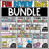 Bundle of Themed Days 2: End of the Year Review Worksheets