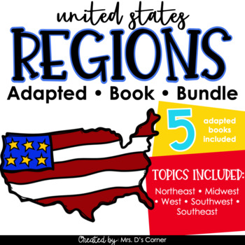 Preview of Bundle of US Regions Adapted Books [Level 1 and Level 2]