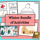 Bundle of Winter Games Sticker Scenes Coloring Pages and I