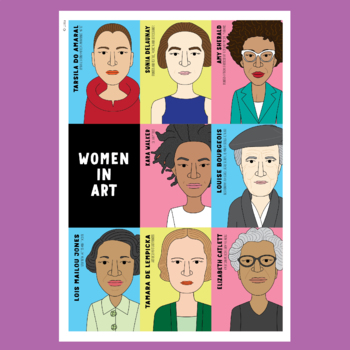 Bundle of Women in Art posters (2 posters, 16 female artists) by Lotta