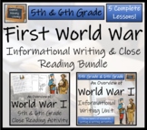 World War I Close Reading & Informational Writing Bundle |