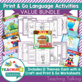 Speech and Language Activities and Craft Bundle for Season
