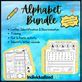 Bundle of fun for Letter Identification and Tracing K - 2