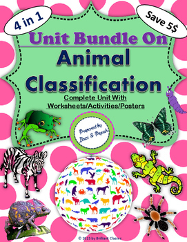 Preview of Bundle on Animal Classification with Worksheets/Activities/Posters