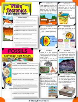Bundle on Earth Science (Geology units) Scavenger Hunt Activities