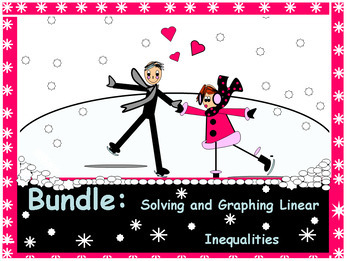 Preview of BUNDLE:  Algebra PP Solving and Graphing Linear Inequalities/DISTANCE LEARNING