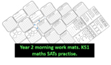 Bundle year 2 morning maths work mats KS1 SATs practise ar