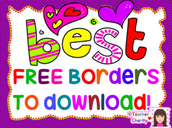 Preview of FREE BUNDLED 40 Borders/ Frames for your Main Cover