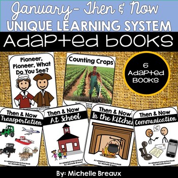 Preview of Bundled Adapted Interactive Books --Long Ago & Today Themed