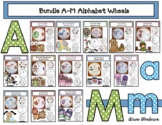 Alphabet Crafts Alphabet Activities Bundled Alphabet Wheels A-M