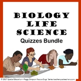 Special Education Biology Life Science Quizzes 28 PPT Bundle ELL