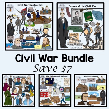 Preview of Bundled Civil War Clip Art