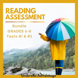 Bundled ELA Assessment Grades 6-8. Test #1 & #2