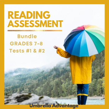 Preview of Bundled ELA Assessment Grades 7-8 Tests #1 & #2