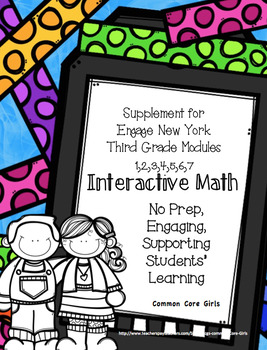 Preview of Eureka/Engage NY 3rd Grade Bundled Math Modules 1-7: No Prep, Skill Builder