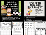 Bundled First Grade Dolch Sight Word Program and Booklets