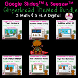 Bundled Gingerbread Theme Ela & Math Google Slides & Seesa