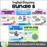 Bundled Set 8 Readers - Printable & Digital Boom Cards wit