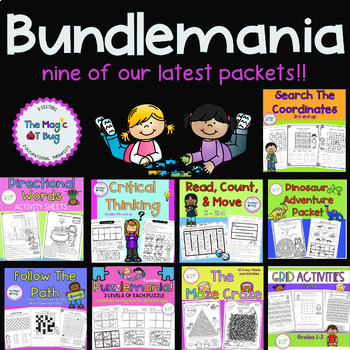 Preview of Bundlemania! 9 of our latest printable packets- occupational therapy