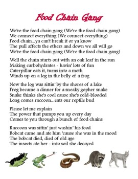 Preview of Bungee Jumpin' Cows Song Lyrics - Food Chain Gang