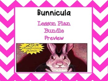 Preview of Bunnicula lesson plan bundle