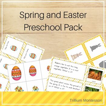 Preview of Bunnies and Eggs Theme Preschool and PreK Centers (non-religious Easter)