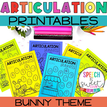 Preview of Bunny Articulation | Spring Speech Therapy Activities | Easter