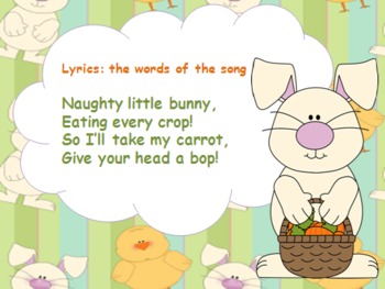 Preview of Bunny Bop - an Easter Song for reviewing ta/titi/shh and so/mi