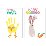 Bunny Chick / Footprint Handprint Hand Foot Art Craft / Ho
