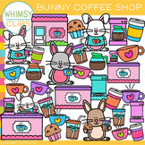 Bunny Coffee Shop Clip Art