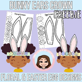 Bunny Ears Crown/Headband | Easter Egg & Floral Designs | 