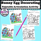 Bunny Egg Decorating Articulation Printable Activity