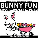 Bunny Fun Phonics and Math Centers