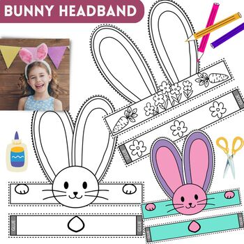 Preview of Bunny Headbands Craft: A Fun and Educational Springtime Resource for Kids