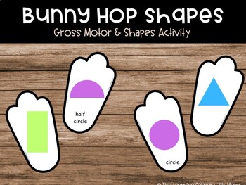 Preview of Bunny Hop Shapes: A Fun Physical and Educational Activity