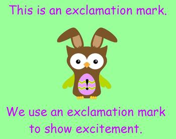 Preview of Bunny Hop Stop Easter Punctuation for ActivBoard