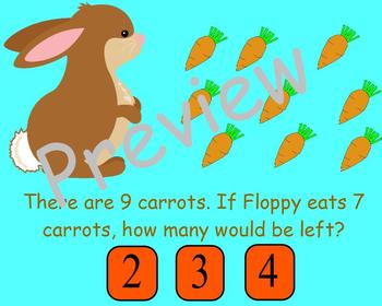 Bunny Hop on Number Line for ActivBoard by Young and Lively Kindergarten