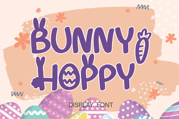 Preview of Bunny Hoppy Easter Font
